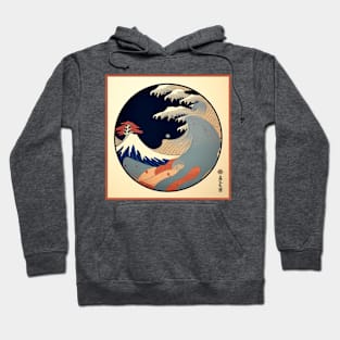 Great Wave Off Kanagawa Japanese Album Cover Hoodie